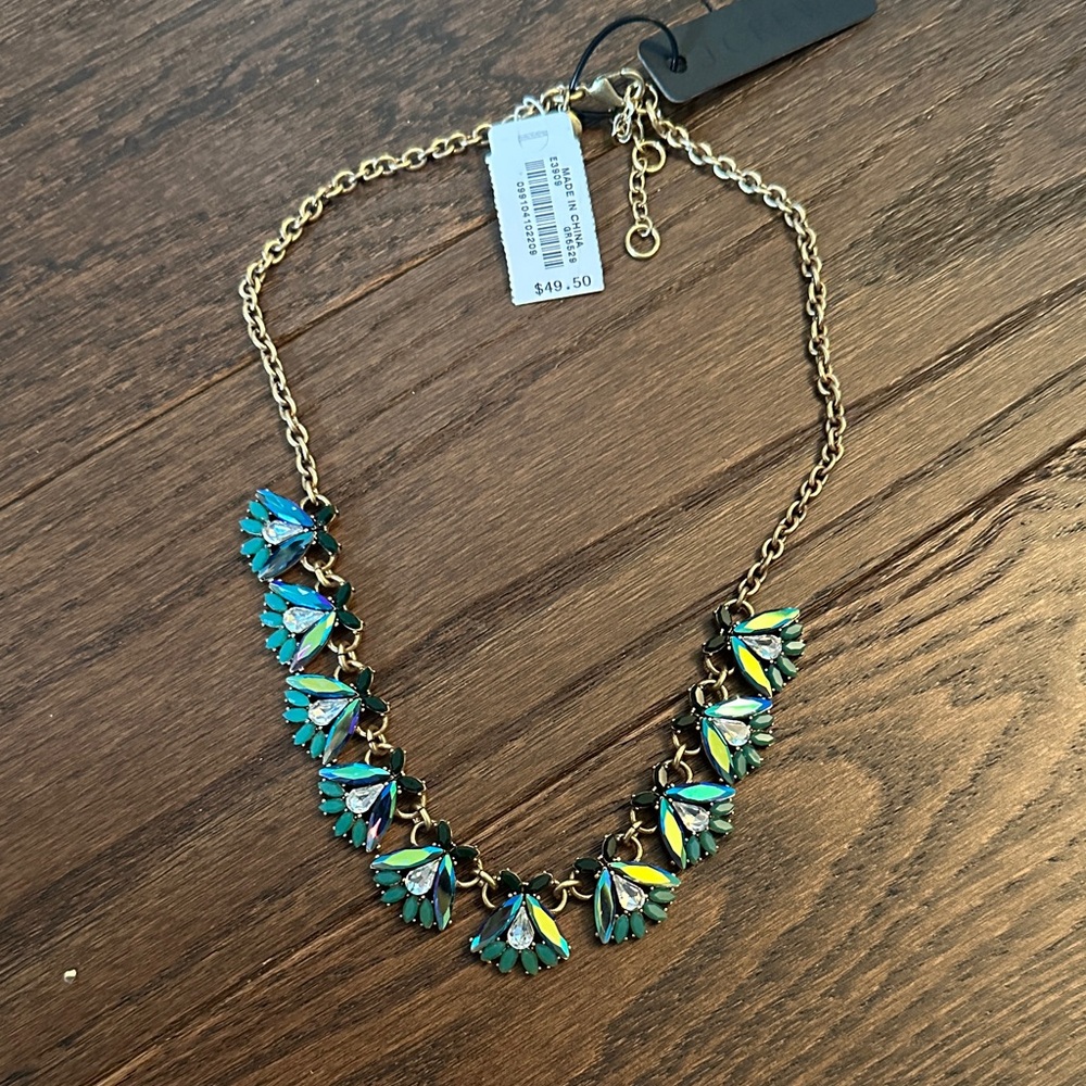 Jcrew statement necklace blue hues
